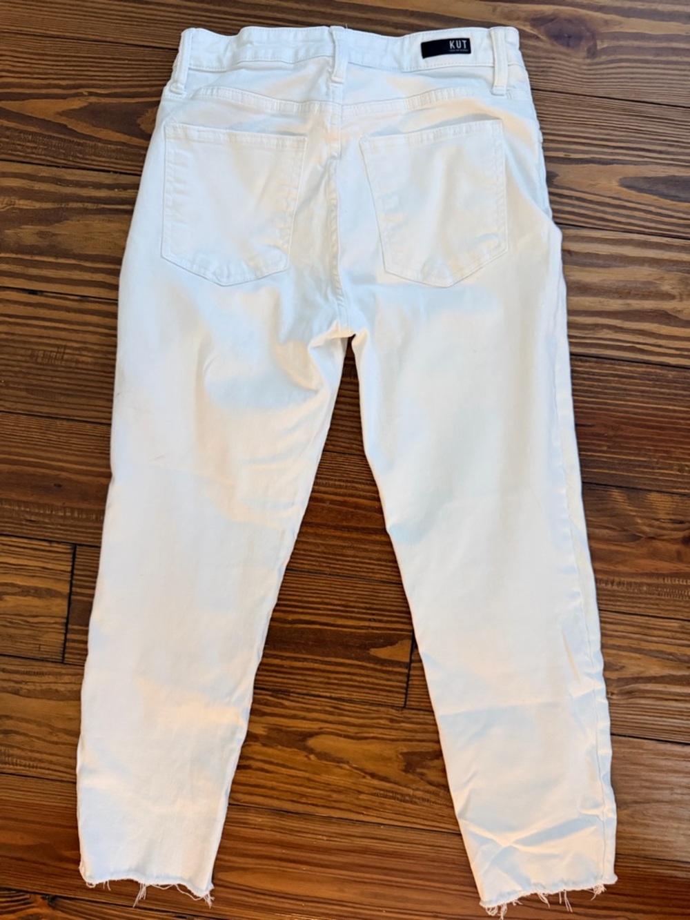 Kut from the Kloth White Denim Pants - Picture 2 of 4